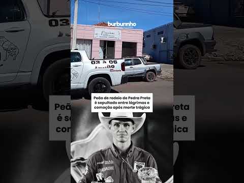 Peão de rodeio de Pedra Preta é sepultado entre lágrimas e comoção após morte trágica