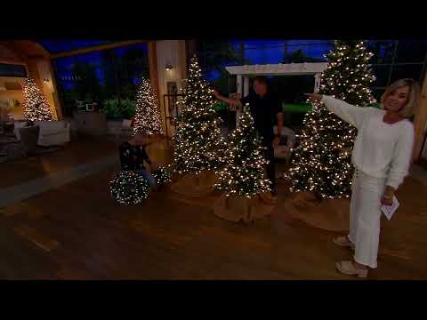 Bethlehem Lights Snow Kissed Christmas Tree w/ 3-in-1 LEDs on QVC