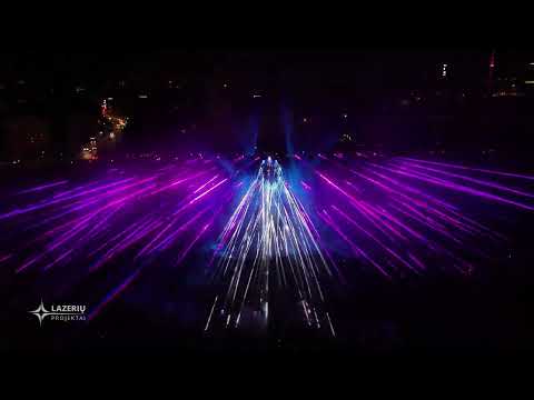 Sub Zero Project & Wildstylez & JDX - The Showdown LASER SHOW by Lazeriuprojektai.lt