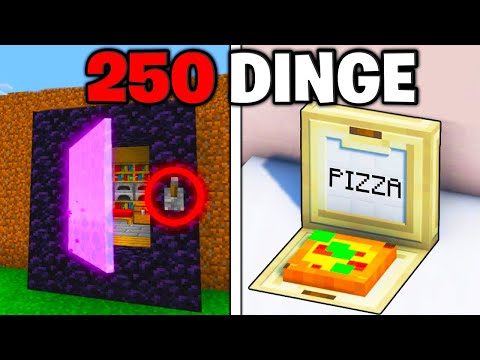 250 DINGE in MINECRAFT die du wirklich BAUEN kannst!
