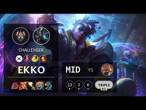 Ekko Mid vs Qiyana - KR Challenger Patch 10.6