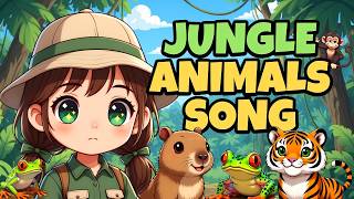 Jungle Animals Song for Kids | Monkey Elephant Tiger