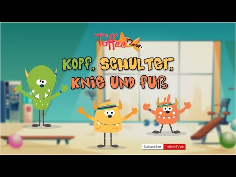 Kopf, Schulter, Knie and Fuß | Monster Mash | German Poem For Children | Kids Poem | Toffee TV