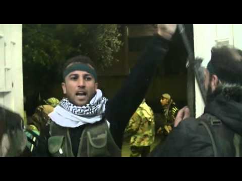 السيطرة على مركز الشرطة في مدينة رأس العين من قبل كتائب غرباء الشام