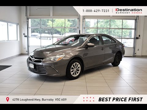 2015 Toyota Camry Auto LE - Local - Spacious - Fuel Efficent - B10083