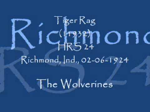 Bix - Tiger Rag - The Wolverines -  Richmond, Ind.,02/06/1924