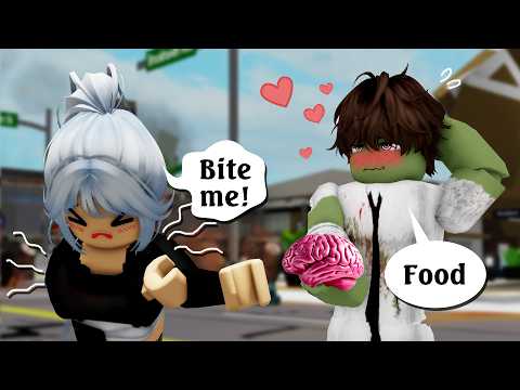 😮 I became a Zombie's girlfriend 1 | Story Roblox