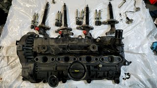 Mazda 3 SKYACTIV 2.2D (SHY6,SHY4) 2015 Fuel Injectors And Valve/Rocker Cover Removal