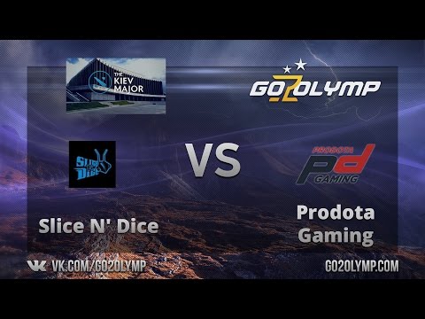 Dota 2: Prodota Gaming vs Slice N' Dice, The Kiev Major, EU, Открытые Квалификации
