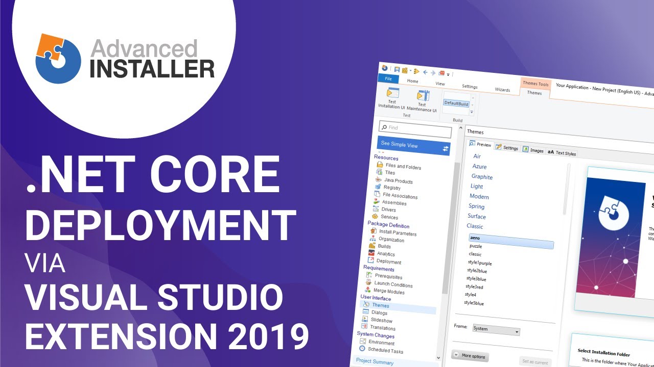 Create an installer from Visual Studio