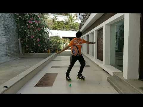 EIGHT - INLINE FREESTYLE SKATING. LEVEL-2 TRICK. SLALOM.