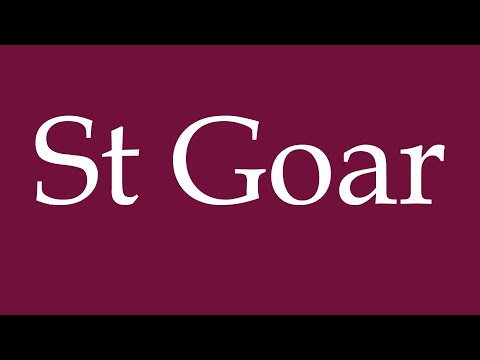 How to Pronounce ''St Goar'' Correctly in German