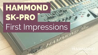 Video thumbnail for Hammond SK-Pro - First impressions by Nick Foley UK - Hammond for Hire