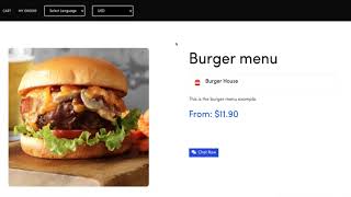 How to sell bundled products (Food menu example)