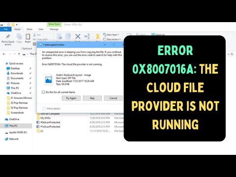 How to Fix Error 0x8007016A: The Cloud File Provider Is Not Running on OneDrive