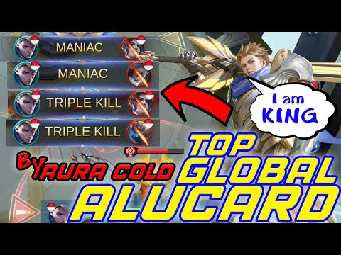 2x MANIAC 2x TRIPLE KILL - Rip SAVAGE - Top Global Alucard by Aura Cold - Mobile Legends