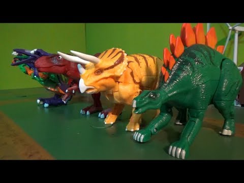 헬로카봇 4마리 공룡 로봇 변신 장난감 놀이 Hello Carbot 4 Dinosaurs Robot Transformation Toys Play