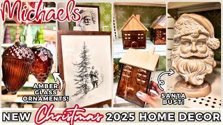 Warm Neutral Christmas Decor 2025 | Michaels Shop With Me | Amber Glass & Gingerbread Finds
