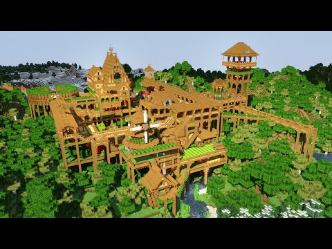 A1MOSTADDICTED MINECRAFT - How to Make a TREEHOUSE KINGDOM in Minecraft!