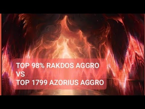 Top 98% Rakdos Aggro vs Top 1799 Azorius Aggro | Standard | Mythic Rank | MTG Arena