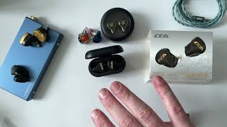 CCA CC4 TWS Earbuds Review & Comparison to the KZ SK10 Wireless Earbuds!