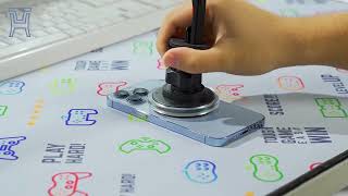 JOYROOM JR ZS291 Magnetic Wireless Car Charger Holder with LED Letter Ring2