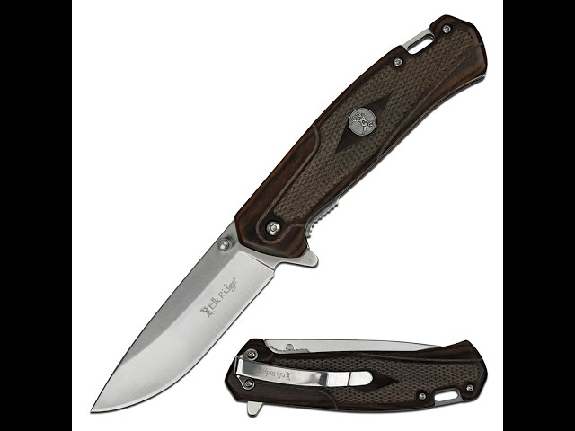 سكين مطوية مقبض خشبي بني ER-A969BR