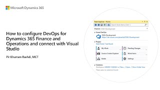 How to configure DevOps for Dynamics 365 Finance and Operations and connect with Visual Studio