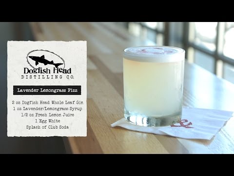 Dogfish Head Distilling Co. Hand-Crafted Cocktails: Lavender Lemongrass Fizz