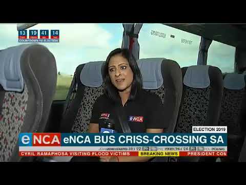 Electionbus Criss crossing SA