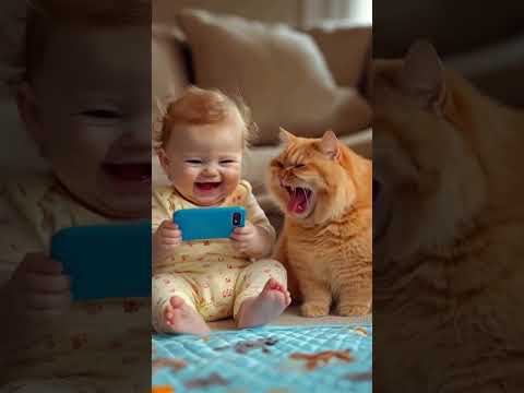 Reaksi bayi ini bener-bener menggemaskan! Baru nonton video kentut aja udah ngakak, bikin mood langsung ceria! 😂💖