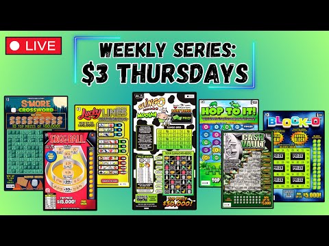 WEEKLY SERIES: $3 THURSDAY 🍀 SCRATCH OFF LOTTERY TICKETS