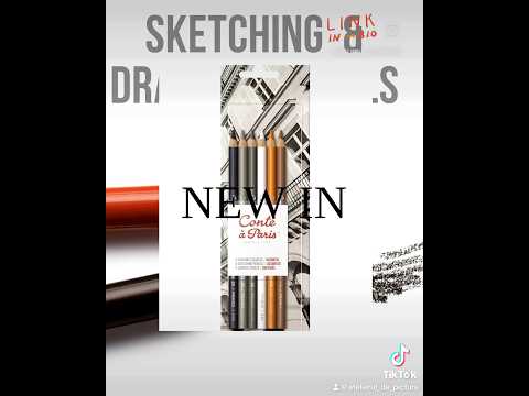 Set 6 creioane asortate pentru schite Conte a Paris