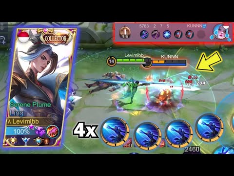 HOW TO MAKE KARINA HYPER CRYING IN BRONZE USING LING! | LING FASTHAND GAMEPLAY - Levimlbb