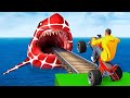GTA 5 Crazy Ragdolls Spiderman By Quad Bike On Rainbow Spiders Bridge Spider Shark Jumps