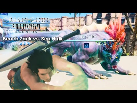 M10-4-3: Beach Zack vs. Sea Hulk | FFVII Crisis Core Reunion