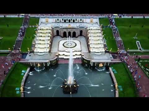 Peterhof Palace, Drone, Russia