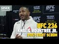 UFC 236: Khalil Rountree Plans to 'Set My Roots' in Thailand After Marked Improvement - MMA Fighting