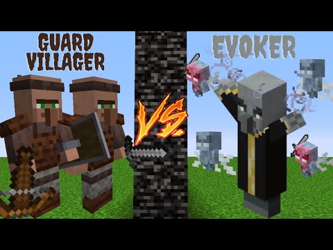 Ultimate Minecraft Mob Battle: Guard vs Evoker!