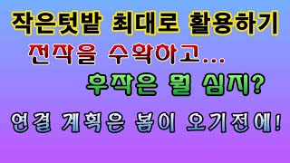 [텃밭농부.914]  작은텃밭 전작과 후작을 효율적으로 연결하는 농사계획도 #텃밭농사 #귀농귀촌