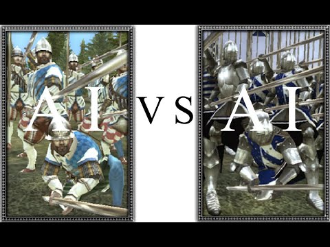 Total War: Medieval 2 AI vs AI: Aventuros vs Noble Pikemen