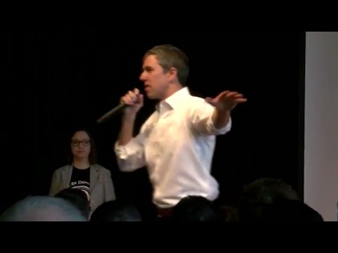 Democratic presidential hopeful Beto O'Rouke made a campaign speech Tuesday before a crowd of Penn State University students, promising a grassroots campaign and taking tough questions from the audience. (March 19)