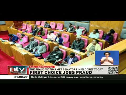 First choice job fraud victims met senators in Eldoret