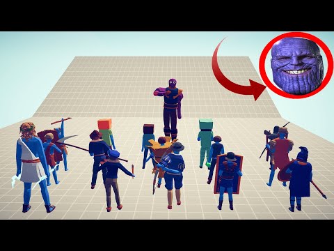 THANOS vs EVERY FACTION - Totally Accurate Battle Simulator TABS