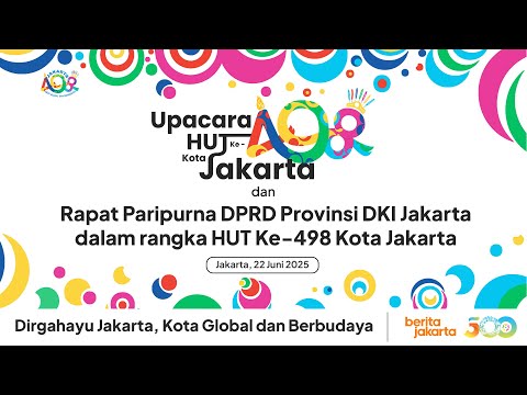 Upacara Peringatan HUT ke-498 Kota Jakarta | Menuju Jakarta 500 Tahun