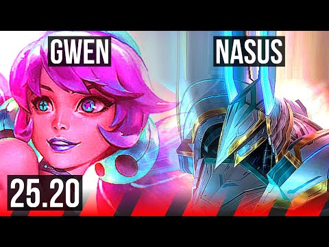 GWEN vs NASUS (TOP) | NA Master | 25.20