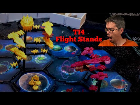 DIY custom TI4 flight stands | Twilight Imperium Fourth Edition Board Game