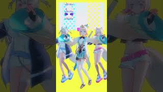 風真いろは 🍃『ドッタバッタ珍道中！』 🐾🩵フワモコ【MMDホロライブ】Mococo & Fuwawa #Shorts #ホロライブ#モココ・アビスガード＃フワワ・アビスガード