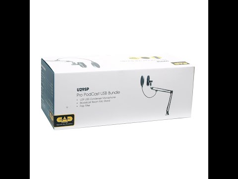 USB Studio Condenser MicrophoneSide Address High Fidelity Incl. Tripod Stand, Clip Cable Windscreen image 5