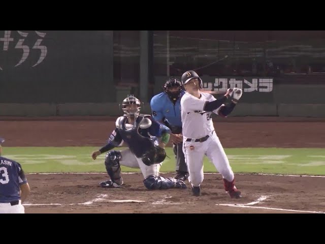 【6回裏】流れを引き寄せる!! バファローズ・紅林弘太郎 レフトへの勝ち越しタイムリー!! 2024年9月3日 オリックス・バファローズ 対 埼玉西武ライオンズ